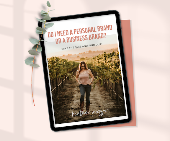 personal brand or business brand free guide ipad on table with eucalyptus