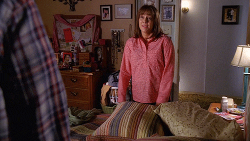 work life balance gif clip from the series the middle