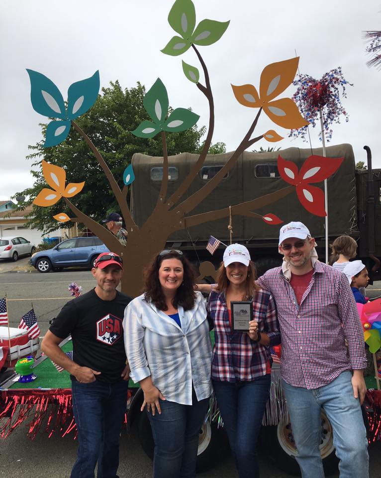 4th of July Parade float for American Canyon Community and Parks Foundation